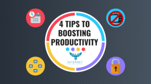 Infographic on the 4 Tips to Boosting Productivity